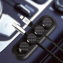 Bakeey Carbon Fiber 4 Clips Magnetic Cable Winder Cable Organizer Management
