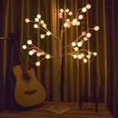 50CM/60CM Battery USB Powered LED Tree Cotton Ball Table Night Light for Bedroom Christmas Decor