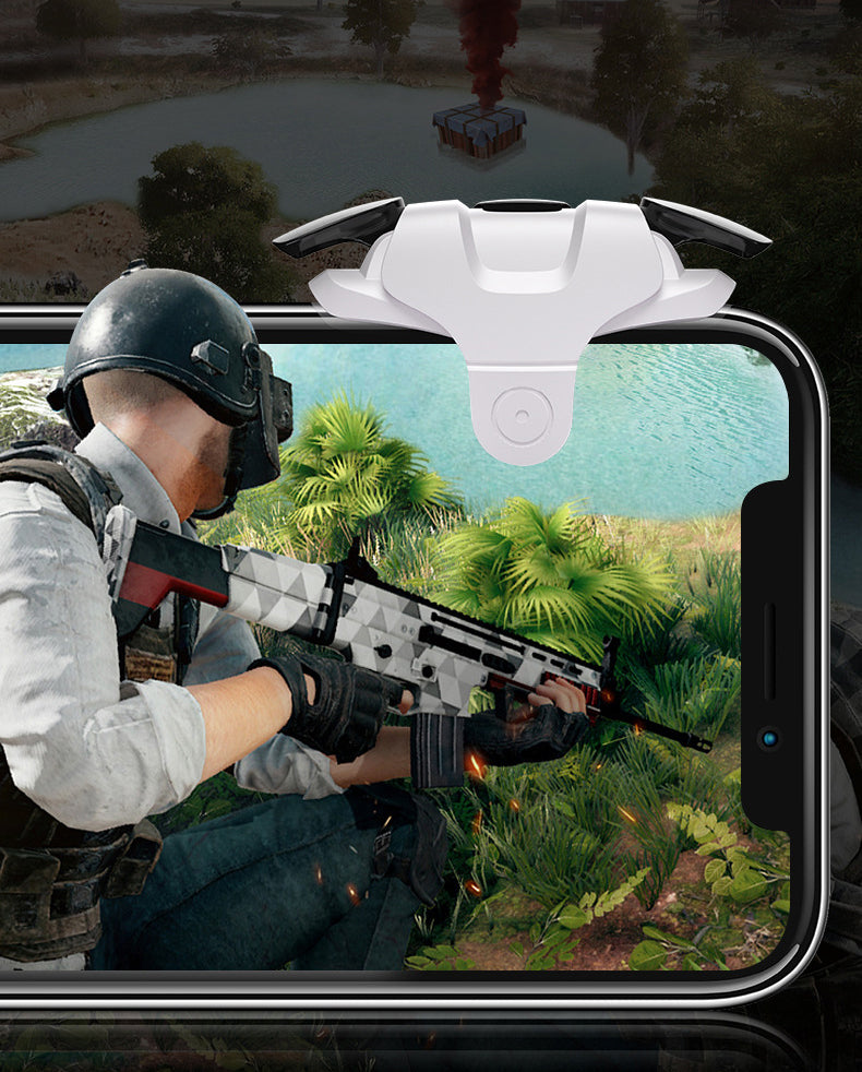Bakeey Plating PUBG Mobile Game Controller Gamepad Trigger Aim Button Shooter Joystick with Airdrop Packaging Box for iPhone iOS Android Mobile Phone