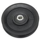 4.5" Nylon Bearing Pulley Wheel 115mm Black Wheel Cable Gym Fitness Equipment Part