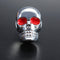 5mm Chrome Skull License Plate Frame Screws Bolts Kit Silver
