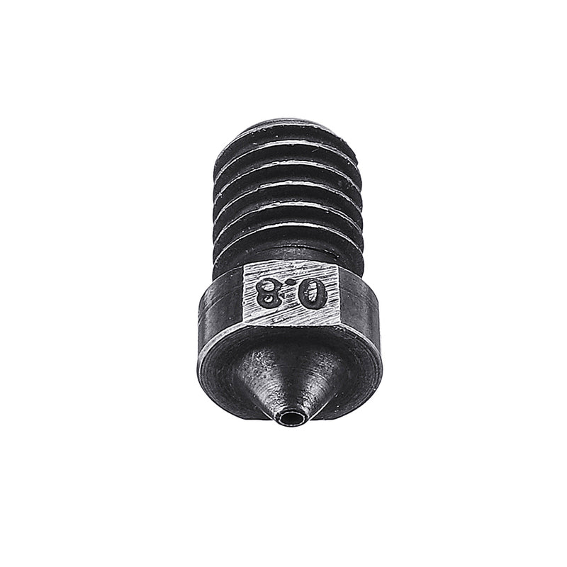 3pcs 1.75mm 0.8mm V6 Hardened Steel Nozzle For J-Head Hotend Extruder 3D Printer Part