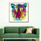 Miico Hand Painted Oil Paintings Abstract Colorful Tiger Head Wall Art For Home Decoration Painting