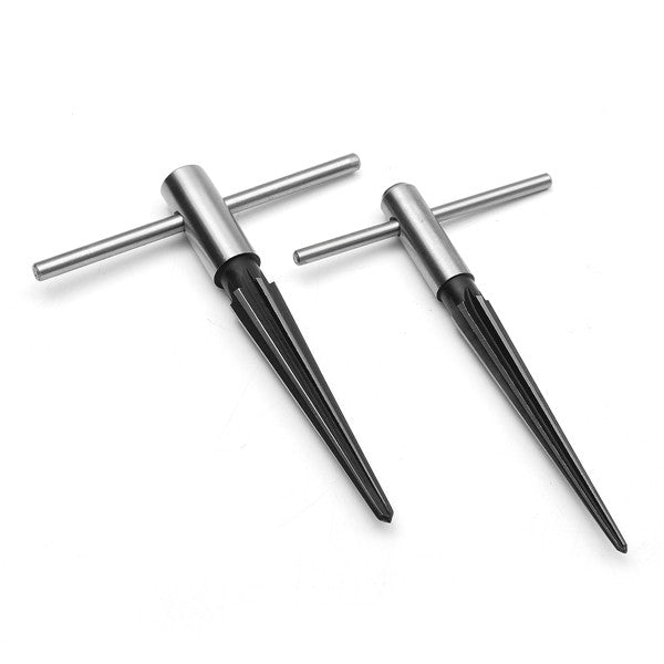2pcs 1/8-1/2 Inch And 5/32-7/8 Inch Bridge Hole Tapered Hand Held Reamer Set