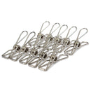 10Pcs Stainless Steel Clothes Pegs Hanging Pin Laundry Windproof Clips Home Clamps Clothespins