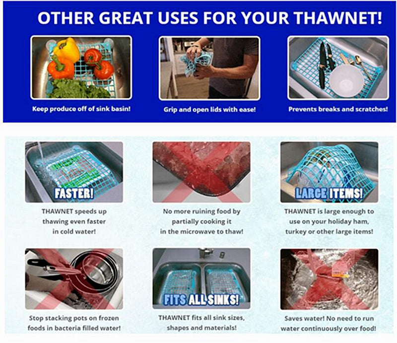 Fast Defrosting Net Thawing Net Fast Defrosting Meat Tray Rapid Safety Thawing Tray Defrostiong Tray