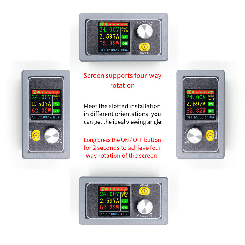 XYS3580 DC DC Buck Boost Converter CC CV 0.6-36V 5A Power Module Adjustable Regulated Laboratory Power Supply Variable