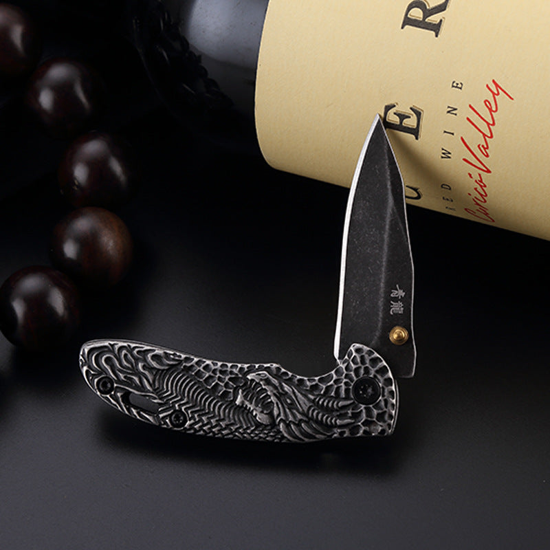 LAOTIE 0611 130mm Stainless Steel Mini Folding Knife Outdoor Survival Tools Kit Hiking Climbing Multifunctional Knife