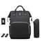 Waterproof Baby Nappy Diapers Bags Tote Mummy Travel USB Port Backpack