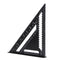 Raitool AR01 43X30X30cm Metric Aluminum Alloy Triangle Ruler Black Triangular Ruler