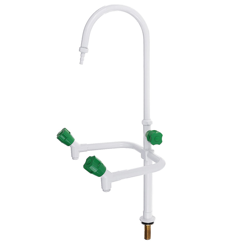 ABS Laboratory Water Tap Three Ports 360 Rotation Mixer Tap Lab Faucet Elbow Medical Three-Head Faucet Water Mixer Tap