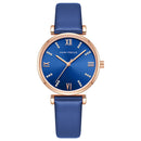 MINI FOCUS 0335L Fashion Zircon Decoration Women Watch Waterproof Genuine Leather Strap Quartz Watch
