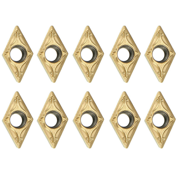 10Pcs DCMT070204 US735 DCMT21.51 Carbide Inserts for Lathe Turning Tool