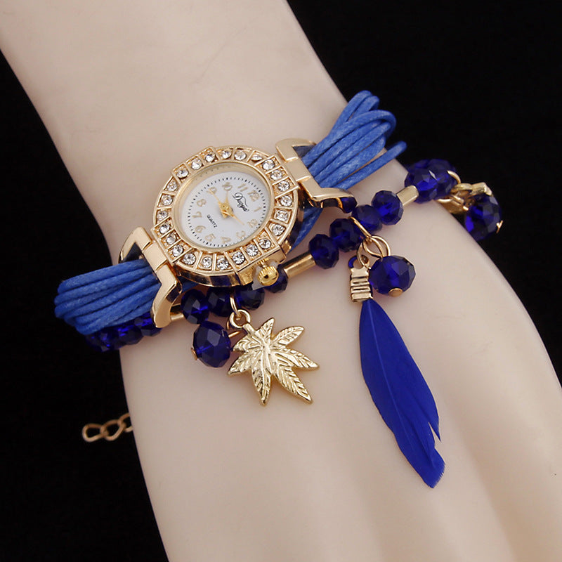 Sloggi Fashion Angel Wing Lady Owl Pendant Bracelet Watch