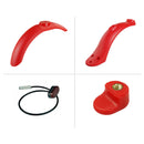 BIKIGHT Scooter Wheel Fender Set For Xiaomi M365/Pro Electric Scooter Front Rear Fender Rear Fender Fastener Tail Light