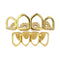 Unisex Women Men Rose Gold Plated Hip Hop Teeth Grill Top Bottom Tooth Dental Tools
