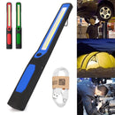 LED Slim Work Light Lamp LED Flashlight Rechargeable Magnetic USB Lamp Torch