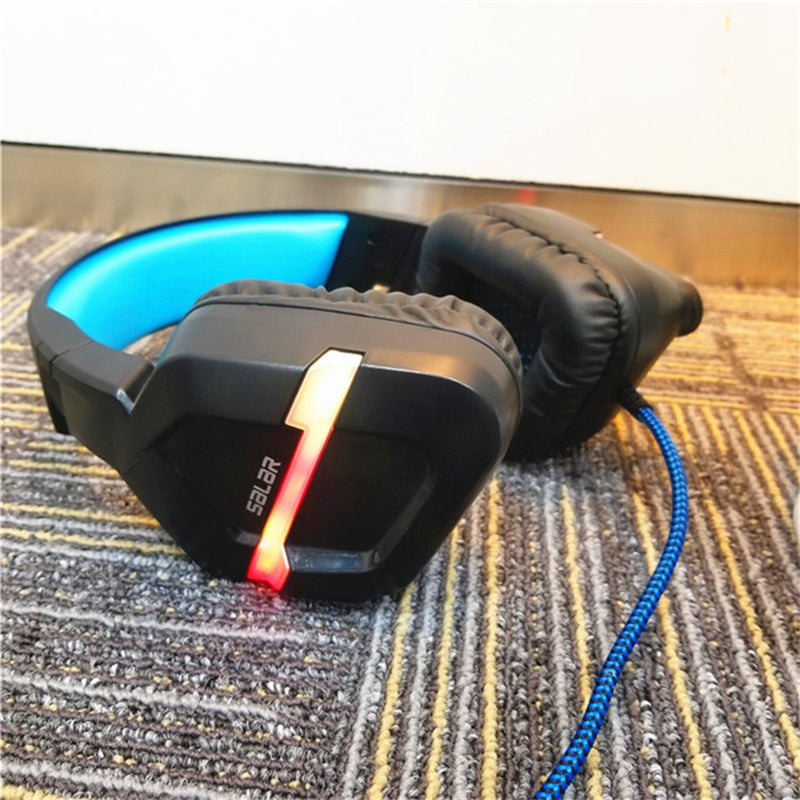 KX901 3.5mm + USB Wired Gaming Headphone LED Backlight Headset Stereo Deep Bass With Microphone for Computer Profession Gamer