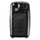 Carbon Pattern Car Remote Key Fob Case Cover for VW Passat Golf MK6 Jetta Skoda Octavia Seat