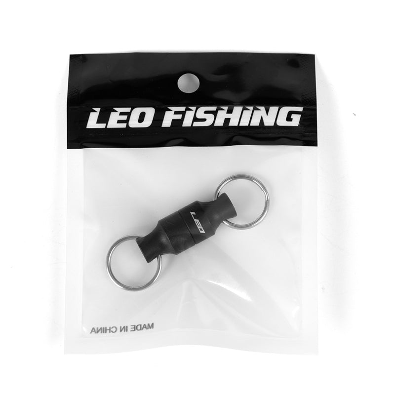 LEO 1pc Fly Fishing Magnetic Hanging Buckle With Spring Line Release Net Holder Buckle Fishing Tool