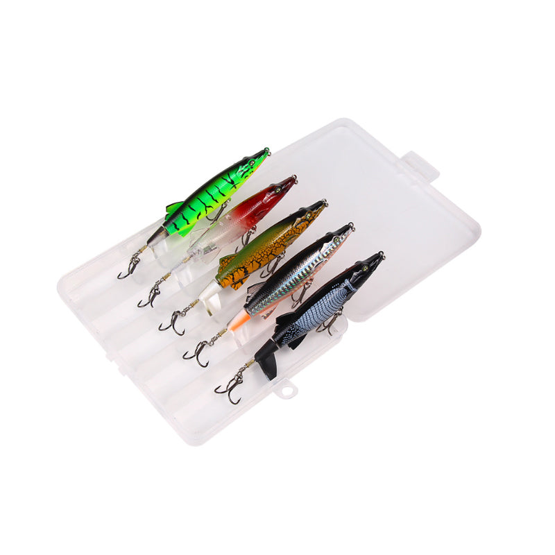 ZANLURE 5 Pcs 13cm 16g Fishing Lure Rotating Hard Fishing Baits