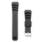 22mm Replacement Black Buckle Wrist Band Strap for SEIKO DIVER'S Watch