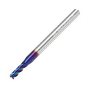 Drillpro 1-10mm 4 Flutes Tungsten Carbide Milling Cutter HRC65 Blue NACO Coated Milling Cutter CNC Tool