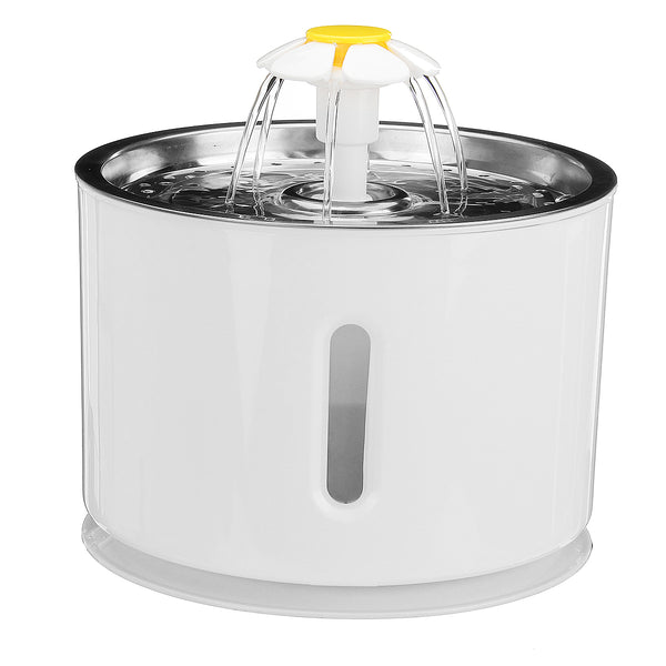 2.4L Automatic Pet Cat Dog Water Drinking Fountain Feeder Removable Pet Water Dispenser Waterer with Water Pump & LED Light