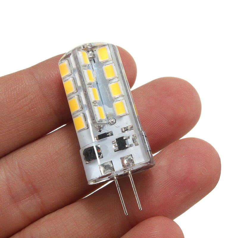 G4 LED 2W 32 SMD 2835 200Lm LED Crystal Light Silicone Light Lamp Bulb AC/DC 12V