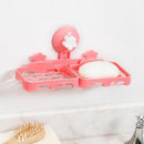Multifunctional Soap Box Rack Kitchen Sponge Drain Frame Double Case