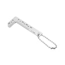 Drillpro 0-15mm Stainless Steel Chamfering Angle Ruler 0.5mm Accuracy Square Gauge