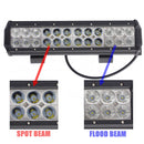 72W 5760LM LED Work Light Bar Spot Flood Beam Lamp For Jeep Off Road SUV Truck Boat
