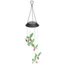 LED Solar Pendant Light Lamp Hummingbird Wind Chime Mobile Home Garden Yard Decor White Xmas