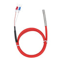 -50~300C PT100 Temperature Sensor Probe 2 Wire Type 3 Wire Type 6*50mm Thermocouple Thermal Resistance with 1m Silicone Cable