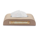 Microfiber Leather Luminous Car Temporary Parking Number Card Tissue Box Paper Holder Case