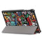 Tri-Fold Pringting Tablet Case Cover for Samsung Galaxy Tab A 10.1 2019 T510 Tablet - Doodle