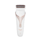 DIGOO 4 In 1 Wet Dry Electric Epilator Shaver Hair Removal Kit with Massage Roller Facial Cleanser Brush for Face Underarm Bikini Line Body Depilation