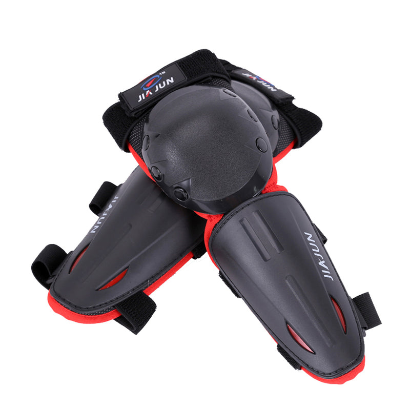 JIAJUN 4 Pieces Armor Kids Knee Pad Elbow Guard Motorbike Racing Stainless Steel Riding Protective