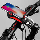XANES 3 In 1 130db Horn Bike Front Light 4"-6.3" Phone Holder 2000mAh USB Rechargeable Waterproof Handlebar Light