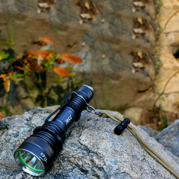 SPECODE G42 715 Lumens Flashlight 18650 Battery 6 Modes Work Lamp Camping Hunting Emergency Lantern