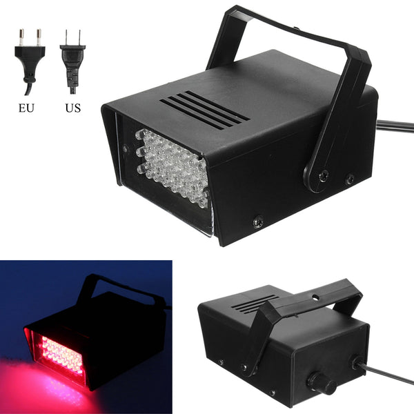 Mini 24LED 3W Red Stage Flashing Light Effect Lamp Strobe DJ Disco Club Party