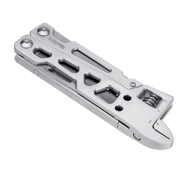 [Upgraded Version] NEXTOOL 10 IN 1 DIY Multitool Wrench Pliers Tool Foldable EDC Ruler with Bits For Survival From Xiaomi Youpin