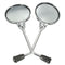 8mm Chrome Round Rear View Rear View Side Mirrors Motorcycle Dirt Bike