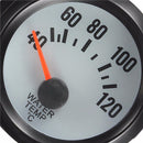 Universal Car Black Water Temp Celsius Gauge TACHO 40-120C Blue Light 2" 52mm