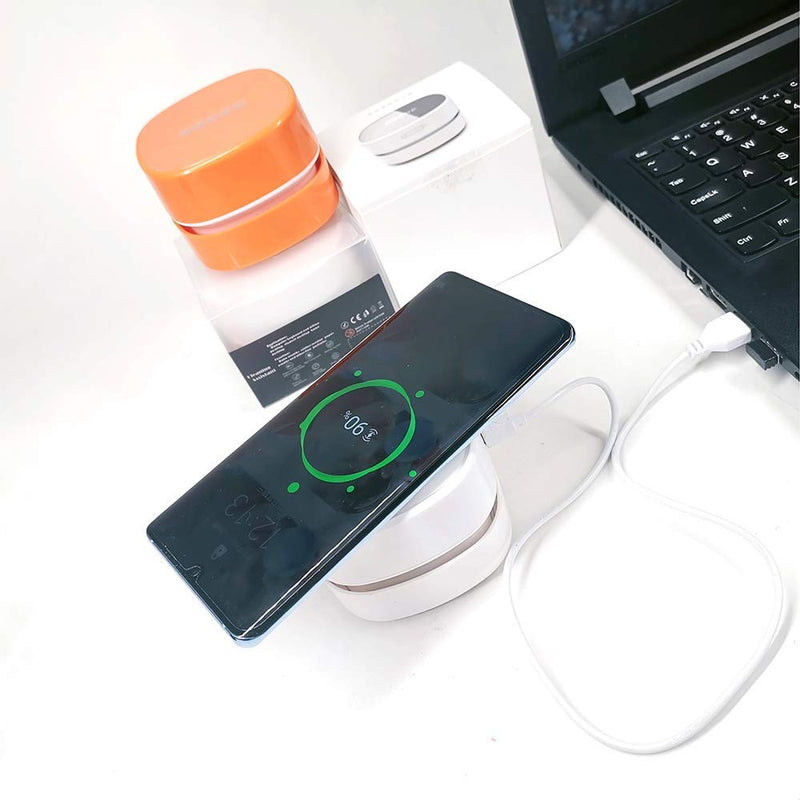 Bakeey Portable Desktop Mini Table Vacuum Cleaner with Wireless Charger for iPhone 11/11 Pro Max/XS Max/XR/XS/X/8/8+ for Galaxy Note 10/Note 10+/S10/S10+/S10E