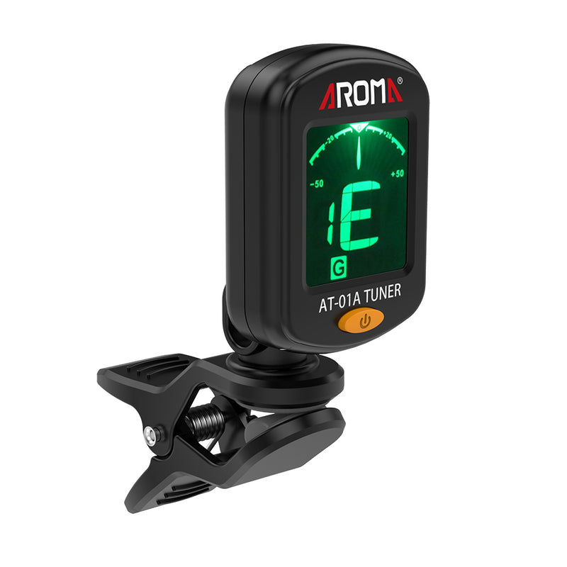 Aroma AT-01A Clip-on Tuner Tuning for Guitar Bass Violin Ukulele