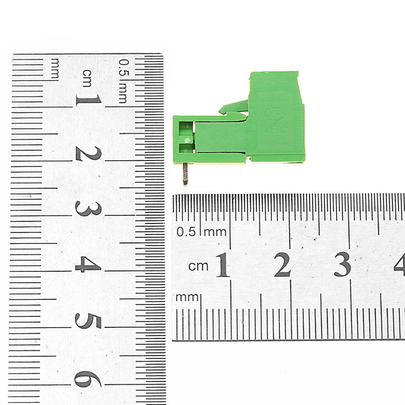 5pcs 5.08mm Pitch 2Pin Plug in Screw PCB Dupont Cable Terminal Block Connector Right Angle