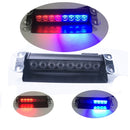 Car LED RGB 16 Color Solar Remote Control Warning Emergency Strobe Light  Anti-tailing 12V 8W