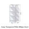 1pc Desktop Storage Box Transparent Round Pen Oblique Insert Pen Box Pen Large Office Storage Pen Holder
