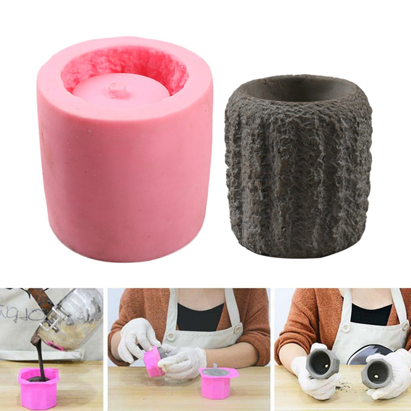 6.76.6CM DIY Handmade Succulent Silicone Concrete Mould Flower Pot Garden Planter Cement Vase